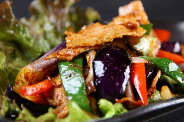 Lamb and Eggplant Stir-Fry