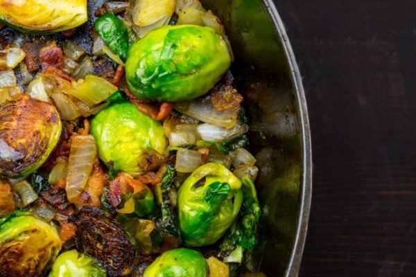 Pork and Brussels Sprouts Skillet