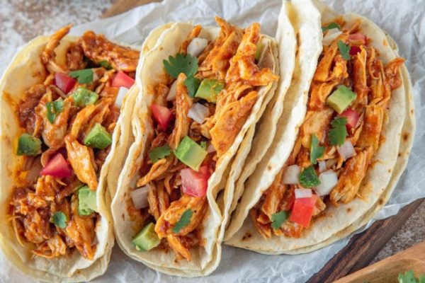 Mexican Shredded Chicken Tacos