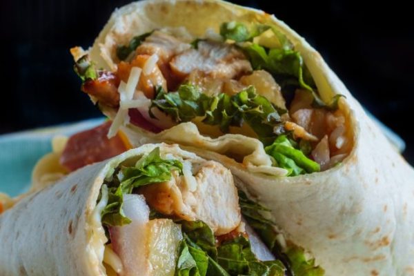 Hawaiian BBQ Chicken Wraps
