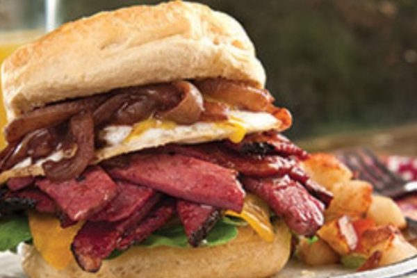 Corned Beef and Egg Biscuit Sandwiches