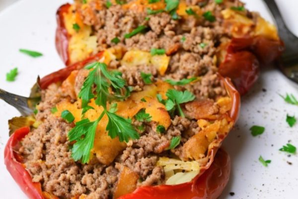 Lamb and Couscous Stuffed Peppers