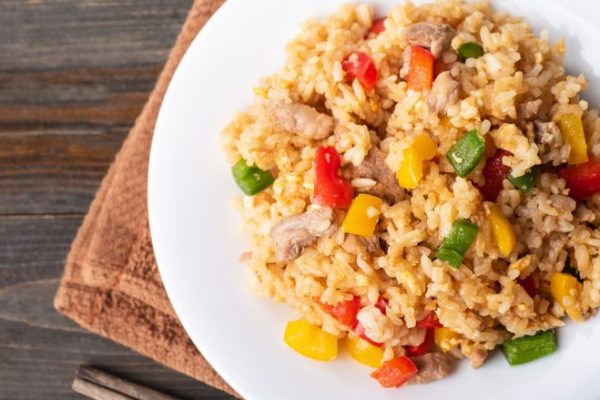 Fried Rice with Vegetables and Pork