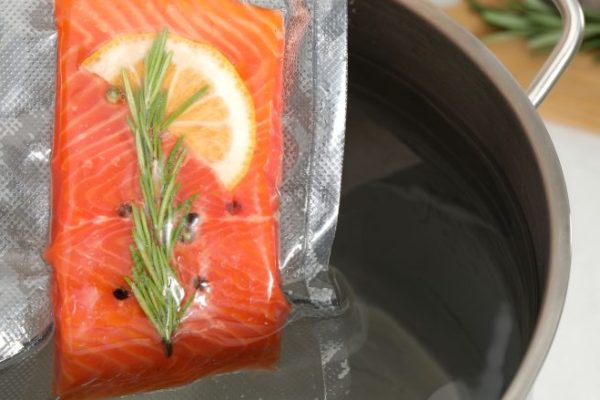 Sous Vide Rosemary Garlic Salmon