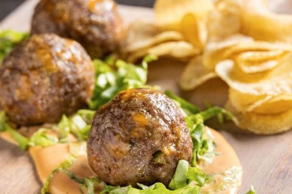 Cheeseburger Meatballs with Special Sauce