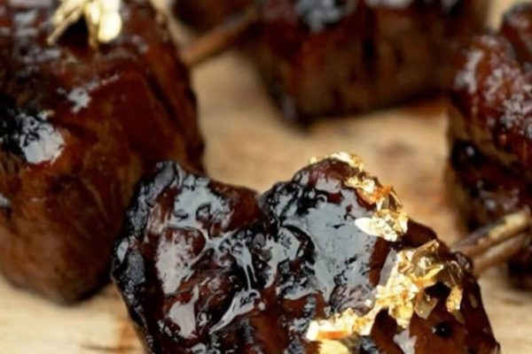 Bulgogi-Marinated Ribeye Cap on Rosemary Skewers