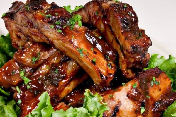 Baby Back Ribs with Papaya Sauce