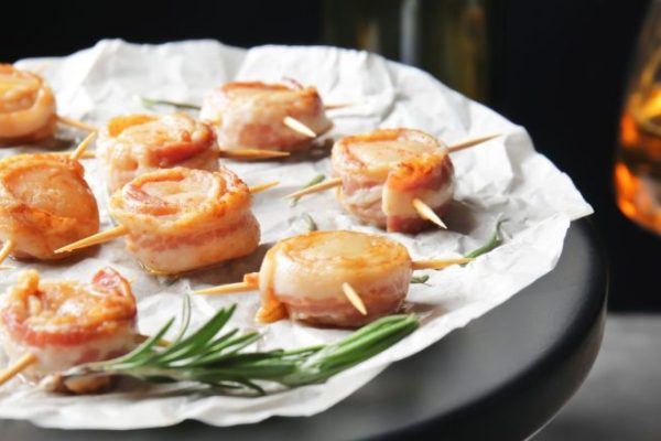 Bacon-Wrapped Sea Scallops