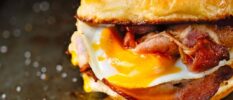 Candied Bacon and Egg Breakfast Sliders