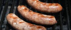 Beer Brat Board with Hot Honey Gold