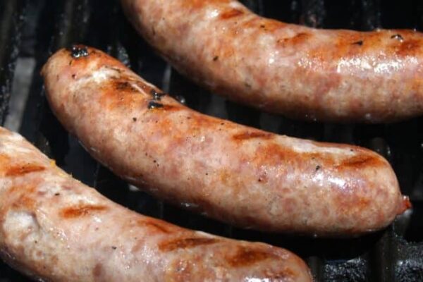 Beer Brat Board with Hot Honey Gold