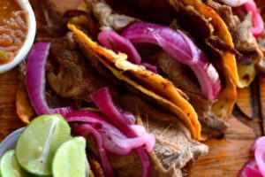Hanger Steak Tacos with Jones Bones BBQ