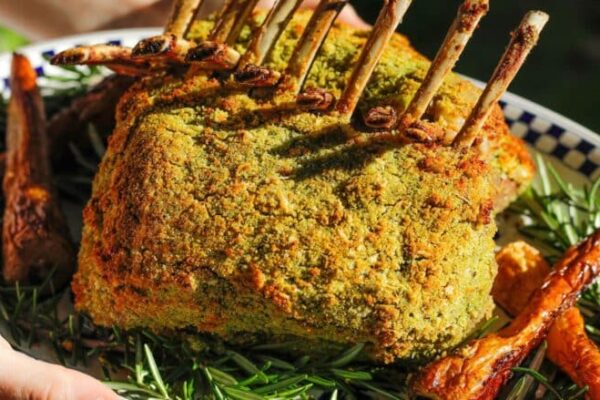Frenched Rack of Lamb with Herb Crust