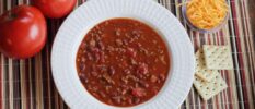 Ground Venison Chili with Dark Beer