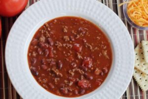Ground Venison Chili with Dark Beer