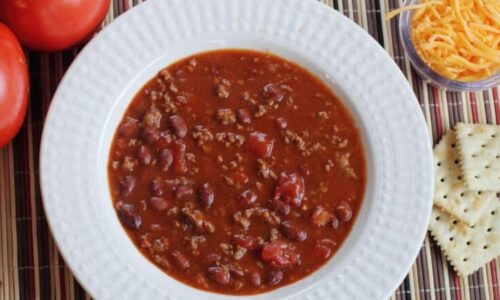 Ground Venison Chili with Dark Beer