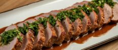 Pork Tenderloin with Bourbon Pan Sauce
