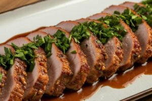 Pork Tenderloin with Bourbon Pan Sauce