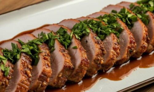 Pork Tenderloin with Bourbon Pan Sauce