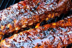 Baby Back Ribs with Cajun Rub and Honey-Butter BBQ Glaze