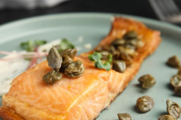 Salmon with Lemon & Capers