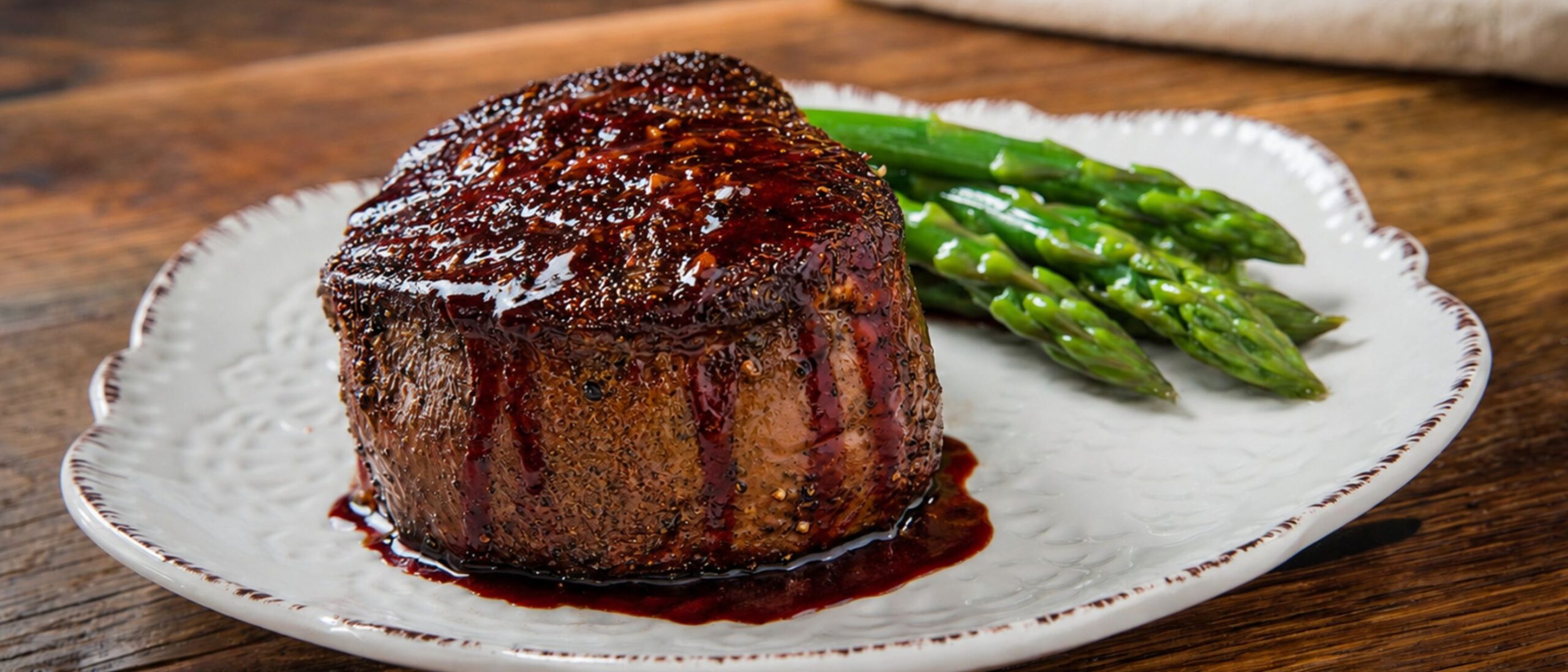 filet with red wine reduction