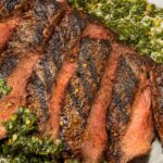 flat iron with chimichurri